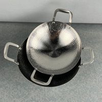 Yolecen petit Pot de fruits de mer Commercial Double oreille support de trépied doré chaudière sèche marmite alcool poêle métal spécial Commercial