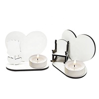 Bricolage en mémoire, fauteuil à bascule/insertion de fleur, bougie, Plaque de cœur, Sublimation, blanc, porte-bougies commémoratif