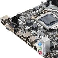 Placa Base H61 Compatible con CPU Core I3 I5 I7 LGA 1155 DDR3, Placa Madre H61 más Vendida para Escritorio