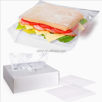 Sac à sandwich alimentaire en plastique transparent jetable personnalisé à rabat