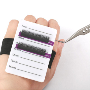 Palette organisatrice en acrylique pour extensions <span class=keywords><strong>de</strong></span> <span class=keywords><strong>cils</strong></span>, support pour faux <span class=keywords><strong>cils</strong></span>, palette <span class=keywords><strong>de</strong></span> colle à <span class=keywords><strong>cils</strong></span> en céramique avec ceinture - Product Image 1