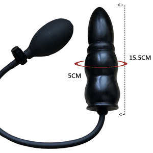 IKOKY Plug anal gonflable en forme de pénis, énorme <span class=keywords><strong>gode</strong></span> avec pompe, masturbateur féminin - Product Image 1