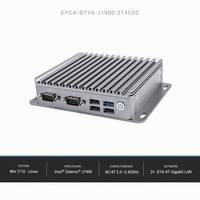 PC Industrial sin Ventilador Intel Celeron J1900 Quad Core, Doble LAN, RS232 COM, Mini Ordenador, Win10, Linux, CE