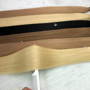 サロンテープ式インド人毛エクステ、キューティクル完全なバージンレミー人毛、目に見えないテープ、シングルウェフト、全色 - Product Image 6