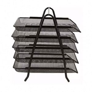 ถาดใส่เอกสารโลหะ 5 ชั้น แบบซ้อนได้ สำหรับจัดเก็บเอกสาร - Product Image 3