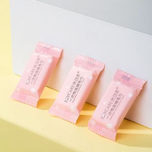 100pcs Mini nén Khăn dùng một lần mặt nén khăn nén tay lau khăn cắm trại xách tay nén đồng xu mô - Product Image 3