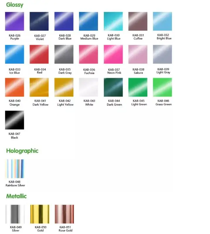 Sigapex 2023 kualitas tinggi penjualan terbaik kustom pemotong warna vinil mengkilat matte warna-warni stiker vinil warna rol