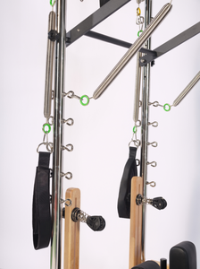 スタジオ商業耐久性ヨガオークウッドピラティスリフォーマー機械ヨガピラティスリフォーマー機器木製ピラティスリフォーマーハーフタワー付き - Product Image 6