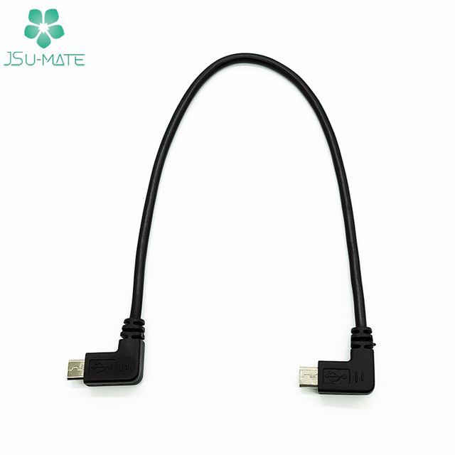 15CM 20CM USB 2.0 90 Degree Micro USB 5 Pin Data Cable Right Angle Micro USB Cable 5 Pin Cable