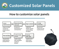 Panneaux solaires flexibles personnalisés à haute efficacité 16W 20W 40W 60W ETFE Mono en forme de bande pour utilisation marine et sur clôtures