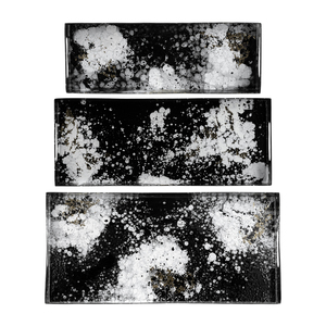 Vassoi artistici in metallo con design a schizzi per decorazioni da tavola, set da 3 pezzi - Product Image 6