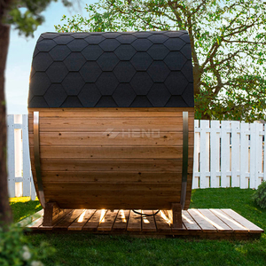 Sauna de <span class=keywords><strong>Barril</strong></span> de Cedro Rojo para Exteriores para 4 Personas - Product Image 4