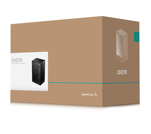 เคสคอมพิวเตอร์ Deepcool รุ่น CH270 แนวตั้ง MATX สำหรับเล่นเกม พร้อมหน้าจอดิจิตอล ระบายอากาศได้ดี ดีไซน์ตาข่าย - Product Image 1