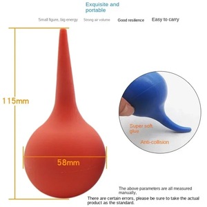 Enlèvement de cire d'oreille Kit de nettoyage d'irrigation oreille <span class=keywords><strong>seringue</strong></span> ampoule ventilateur pompe poussière nettoyant cérumen caoutchouc pour <span class=keywords><strong>adulte</strong></span> enfant - Product Image 4