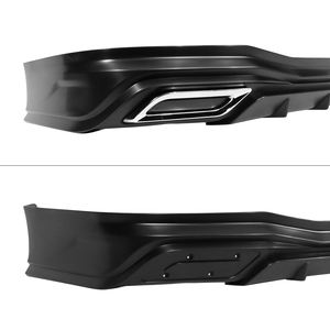 Kit de pare-chocs arrière pour Honda Civic Sedan 2022-2023 avec embout d'échappement, non peint, en polypropylène - Product Image 4