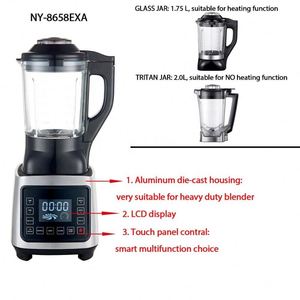 Licuadora Comercial de Alto Rendimiento en Oferta, Licuadora de Vidrio de 2.0/1.75L, Licuadora Eléctrica de Plástico Tradicional/de Sobremesa 1500 - Product Image 2