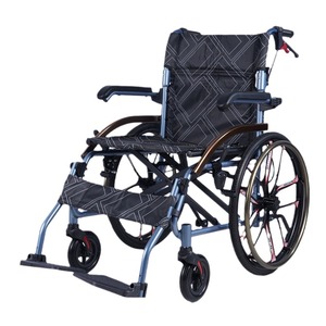 Silla de ruedas manual Fenghe de aleación de aluminio, plegable, ligera y portátil para personas mayores y discapacitadas Q05LABJ20M - Product Image 2