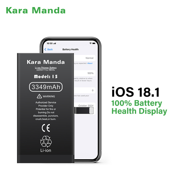 Kara Manda Factory Wholesale Replacement Battery for iPhone All Models Phone Battery Over 500 Times for iPhone Battery
