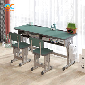 Pedido a granel Venta al por mayor Sillas de escritorio escolar Escritorio y silla escolar para niños Escritorio y silla escolar de doble Plaza de grado comercial - Product Image 3