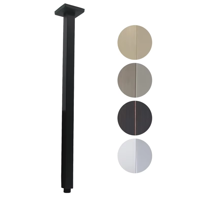 Long Chrome Shower Arm for Fixed Rain Shower Head Modern Design Easy Installation Hotel Use Bathroom Faucet Accessories