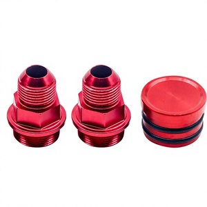 Soportes y Conectores de Motor para Carreras M28-10AN de Aleación de Aluminio Negra para Autos Modificados - Product Image 2