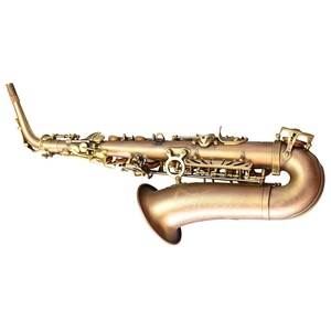<span class=keywords><strong>Saxophone</strong></span> <span class=keywords><strong>alto</strong></span> professionnel en laiton doré, laque dorée, grand calibre, avec <span class=keywords><strong>support</strong></span> et étui - Product Image 2