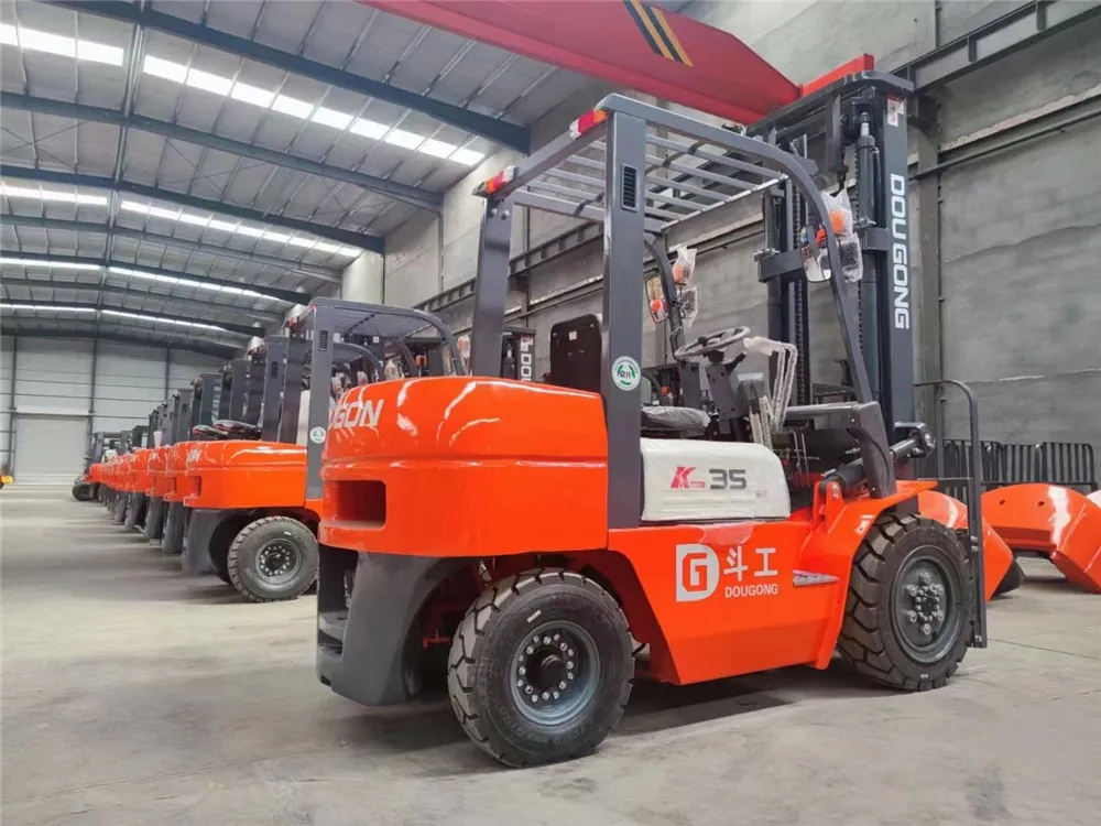 Çin fabrika kaliteli elektrikli karşı dengeli kamyonlar kaba arazi kapalı yol forklift  dizel motor ile büyük fiyat