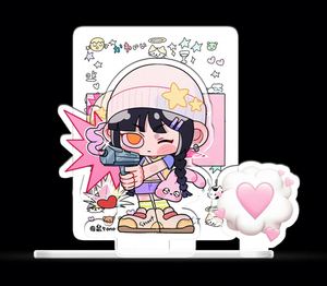 Figurine d'animation promotionnelle en acrylique transparent personnalisée, pas chère, pour décoration de bureau - Product Image 1