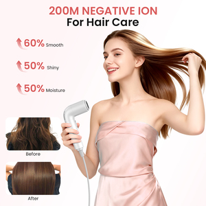 Sèche-cheveux miniature portable 100-240v homologué par la marque européenne Pse Kc, 110000 tr/min, moteur sans balais, ions négatifs, sèche-cheveux miniature haute vitesse - Product Image 4