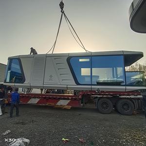 Cabine capsule spatiale de 38 m² avec balcon, pod modulaire entièrement équipé pour la <span class=keywords><strong>location</strong></span> de vacances en glamping, les stations balnéaires ou les zones panoramiques - Product Image 3