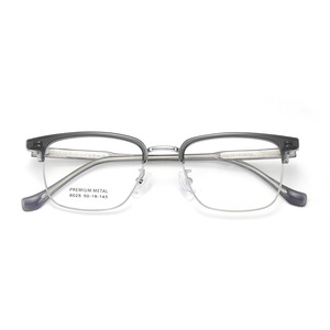 Montura de Gafas Rectangulares de Metal Premium 8025 50-19-145, Ligeras, Montura Completa para Hombre, Lentes de Resina, Origen Danyang - Product Image 1