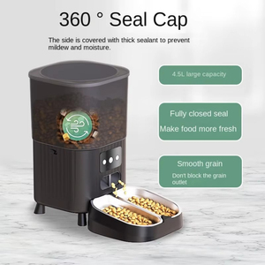 ओएम 4.5l बड़ी क्षमता स्वचालित बिल्ली फीडर पर्यावरण के अनुकूल टिकाऊ कटोरे प्लास्टिक ऐप वॉयस रिचार्जेबल स्मार्ट पालतू फीडर - Product Image 3