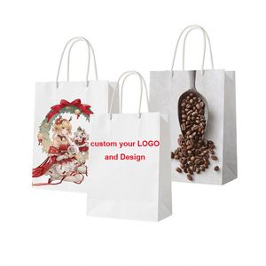 <b>Print</b> Luxury Gift Shopping Printed For Restaurant Custom Jewelry Paper Bags - Product Image 1