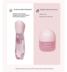 Ensemble de soins pour les lèvres au shilin vegan et à l'aloe vera bio de la marque House Brand, formule réparatrice de nuit, réduit les ridules, hydratation profonde et nourrissante - Product Image 6