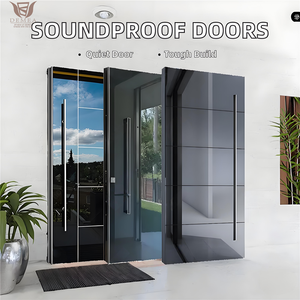 DEMEA diseño personalizado casa moderna puerta delantera impermeable puerta de seguridad de acero inoxidable para Villa entrada principal fabricado China - Product Image 2