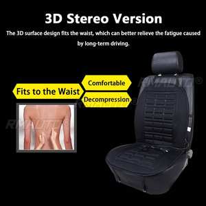 Coussin chauffant double siège en coton 12V pour voiture, chauffe-siège électrique hiver, housse chauffante domestique, tapis chauffant pour voitures - Product Image 2