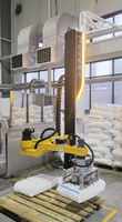 Robot de palettisation robuste à 4 axes de type colonne pour sacs tissés en PP, avec pince à fourches pour sacs en polypropylène
