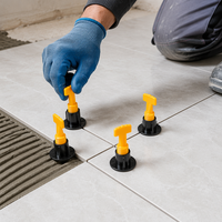 Système de nivellement de carreaux réutilisable en gros, niveleur en plastique haute résistance avec aiguille en acier au manganèse pour les entrepreneurs professionnels