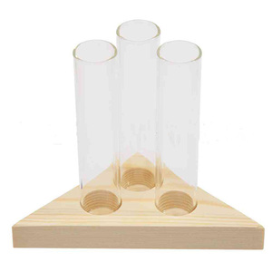 Wholesale Crystal Plant Terrarium With Wooden <b>Stand</b> Propagation Stations Plants Tabletop Glass for Hydroponic - Product Image 1