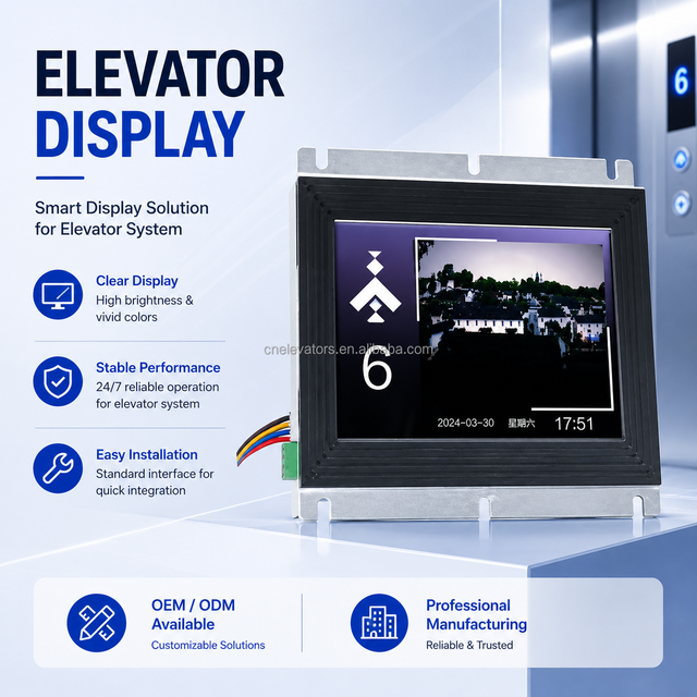BVT808.1C Elevator 8 Inch LCD Display with Video Playback Functionality High Quality Elevator Screen