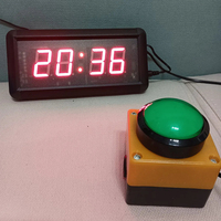 4-Digit LED jam hitung mundur Stopwatch Mini Digital pengendali jarak jauh Chronometer Rush menjawab tombol kompetisi dapat dipilih untuk