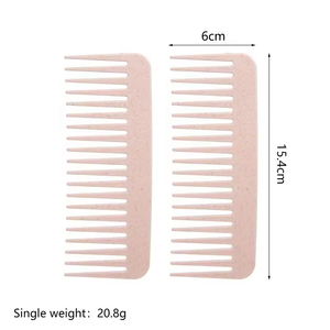 Cepillo para el Cabello Portátil de Dientes Anchos con Logotipo Personalizado, Ecológico, de Paja de Trigo Biodegradable, para Uso en Casa, Hotel, Salón y Viajes - Product Image 5