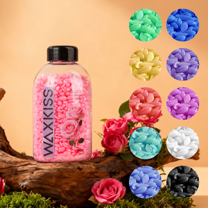 Cire dure en grains de marque privée OEM personnalisée, nouvelle formule naturelle, forte adhérence, perles de cire pour l'épilation pour salon - Product Image 1