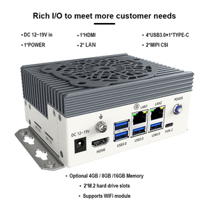 Ordinateur de contrôle industriel IA, PC embarqué sans ventilateur, Edge 20TOPS 8GB/16GB M.2 Jetson Orin Nano pour Ampere - Product Image 4