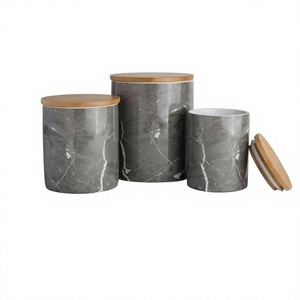 Caja Dabba de papel de sal de diseño ventajoso con tapa de madera Juego de caja contenedora de 3 tamaños diferentes a precios asequibles - Product Image 1