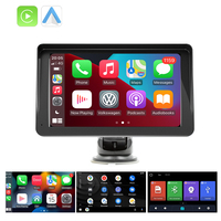 Lecteur de voiture avec caméra 7 pouces écran tactile de voiture carplay écran avec IOS carplay et android auto lien sans fil écran carplay