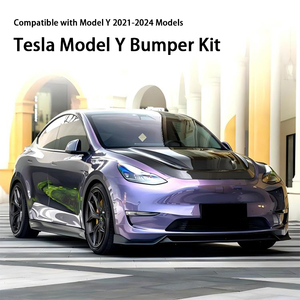 Nouveau kit carrosserie sport pour <span class=keywords><strong>Tesla</strong></span> Model Y, découpes pour capteurs d'aide au stationnement, ajustement universel, garantie 1 an |   Installation facile à visser - Product Image 1