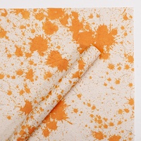 Papier d'emballage pour fleurs à texture froissée dorée d'automne, style rétro vintage, papier d'emballage pour bouquets pour fleuristes, vente en gros DIY