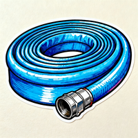 Tuyau d'incendie haute pression de 2 à 4 pouces Tuyau de décharge en PVC flexible et durable pour l'irrigation par pompe à eau en fibres de nylon tissées