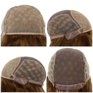 วิกผมไหมแบบไม่ต้องใช้กาว <span class=keywords><strong>ป</strong></span>ี 2026 สวมใส่ง่าย แนวผมดูเ<span class=keywords><strong>ป</strong></span>็นธรรมชาติ วิกผมแท้สำหรับผู้เริ่มต้น สีน้ำตาลเข้มไล่เฉด - Product Image 4